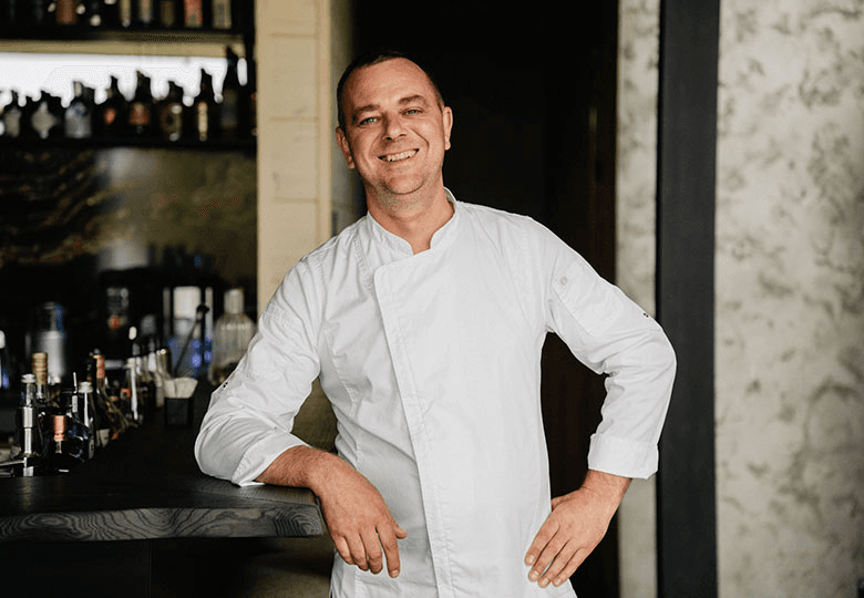 Portrait of the restaurant chef