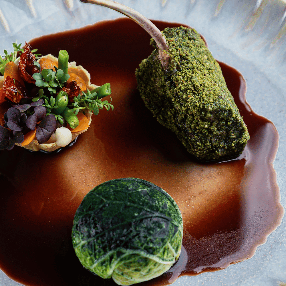 Fresh plated dish at SeoVillage restaurant