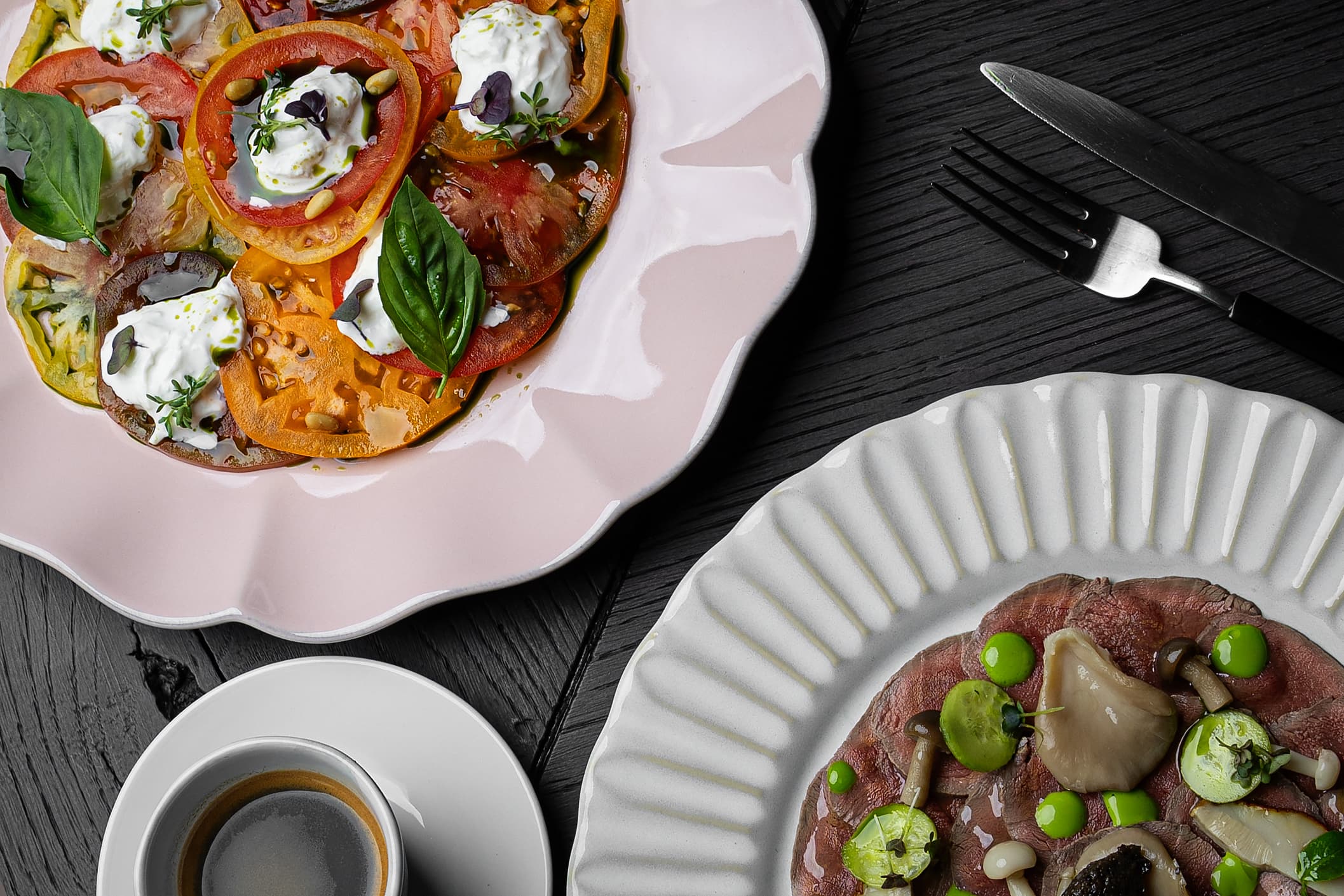 Seasonal main course prepared by the restaurant